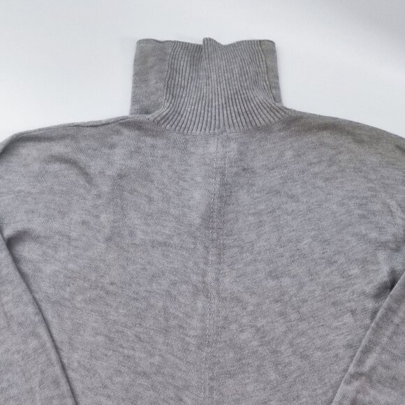 Converse All Star pullover women's size L grey lightweight turtle neck - Picture 4 of 9